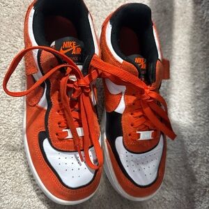 Nike Air Force 1 shadow cracked rush orange woman’s